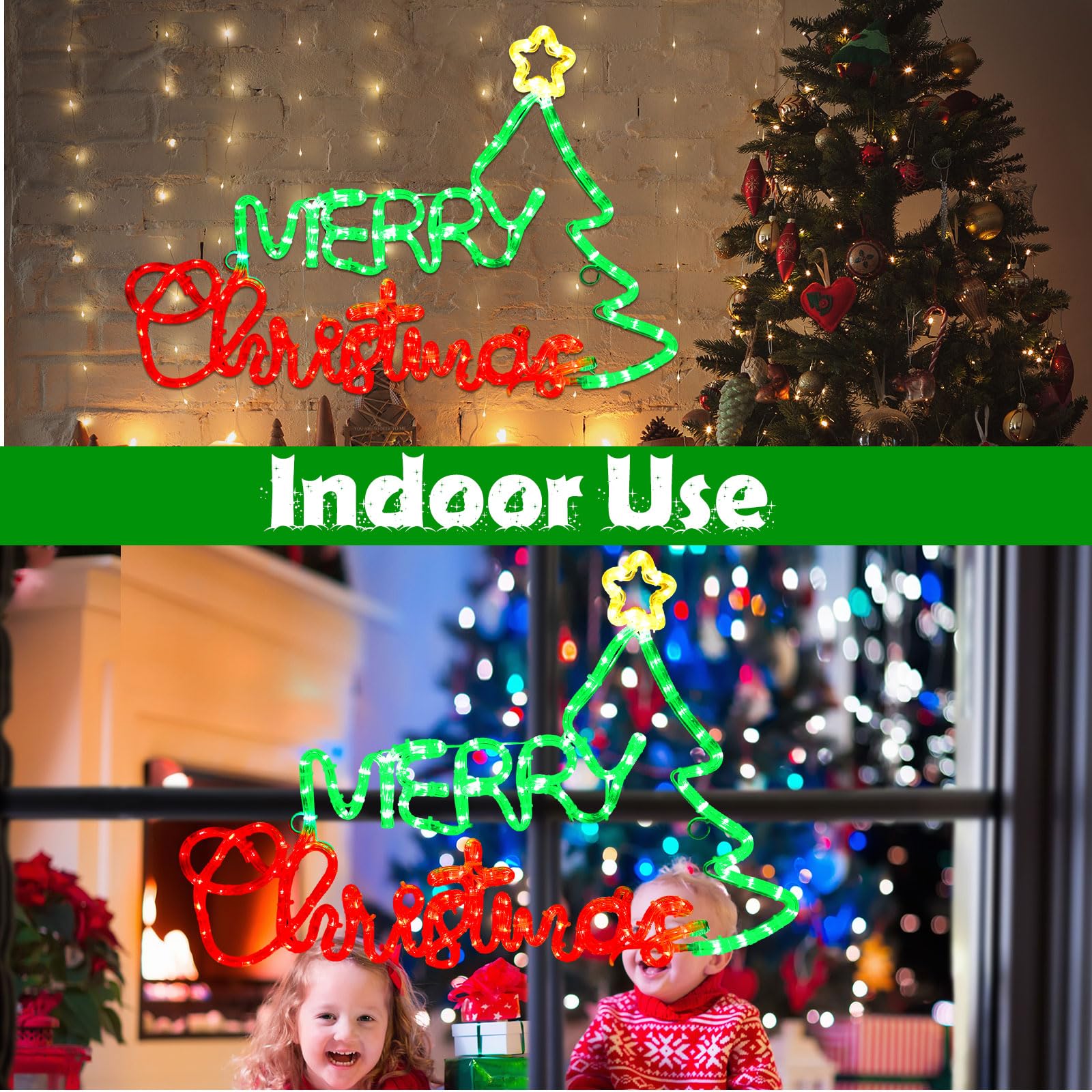 Amazon.com : Retisee 24 Inch Jumbo Merry Christmas Neon Light